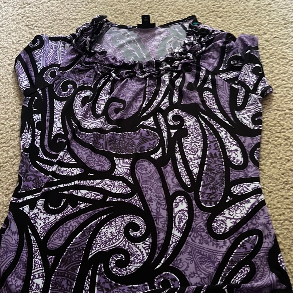 purple shirt
